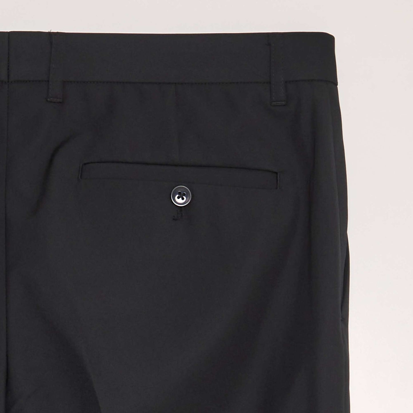 Slim-fit suit trousers black