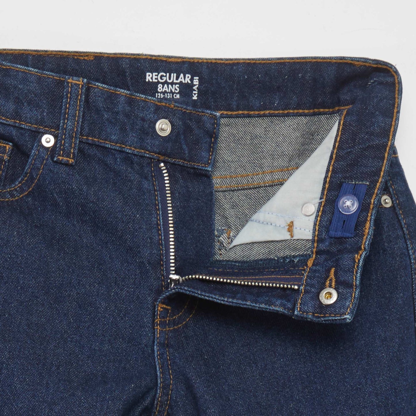5-pocket straight-leg jeans BLUE
