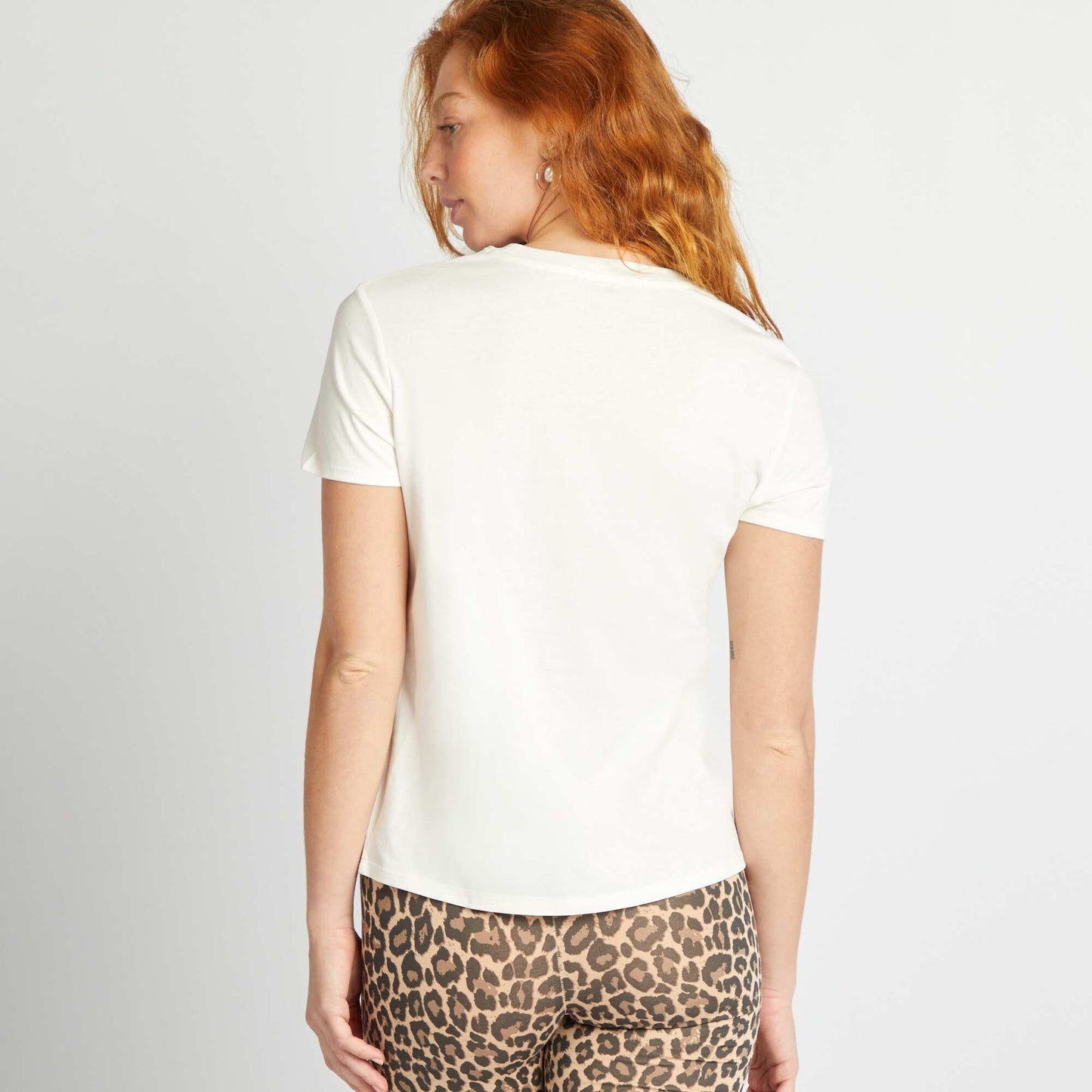 Printed T-shirt WHITE