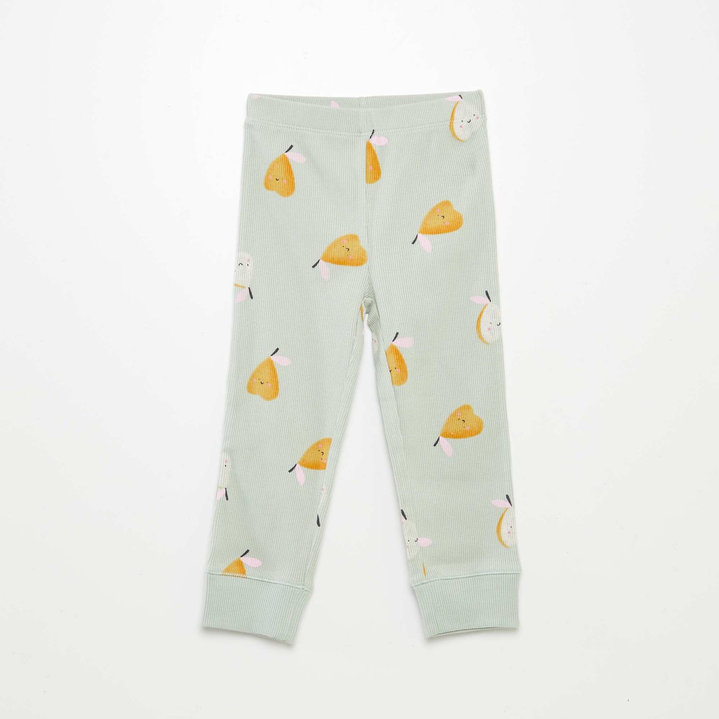 Printed knit pyjamas - 2-piece set GREEN