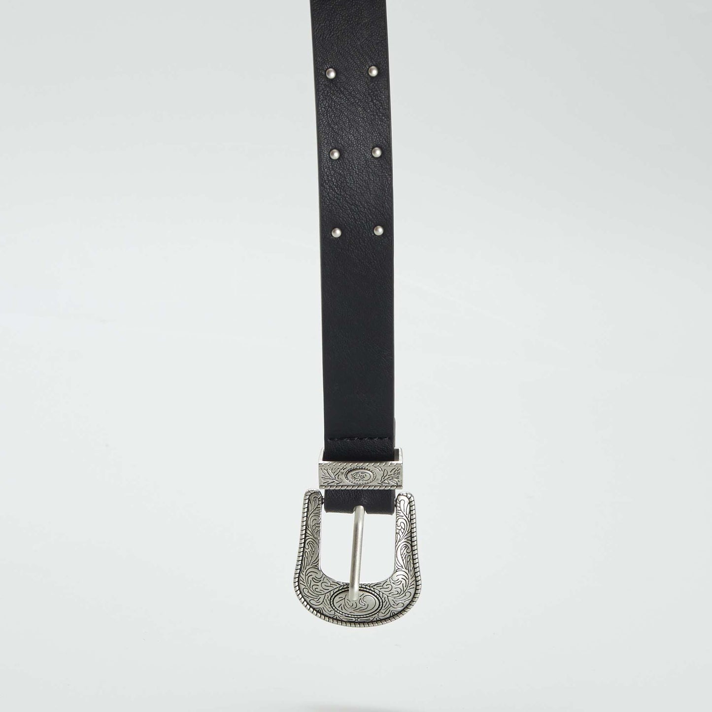 Western-style belt BLACK