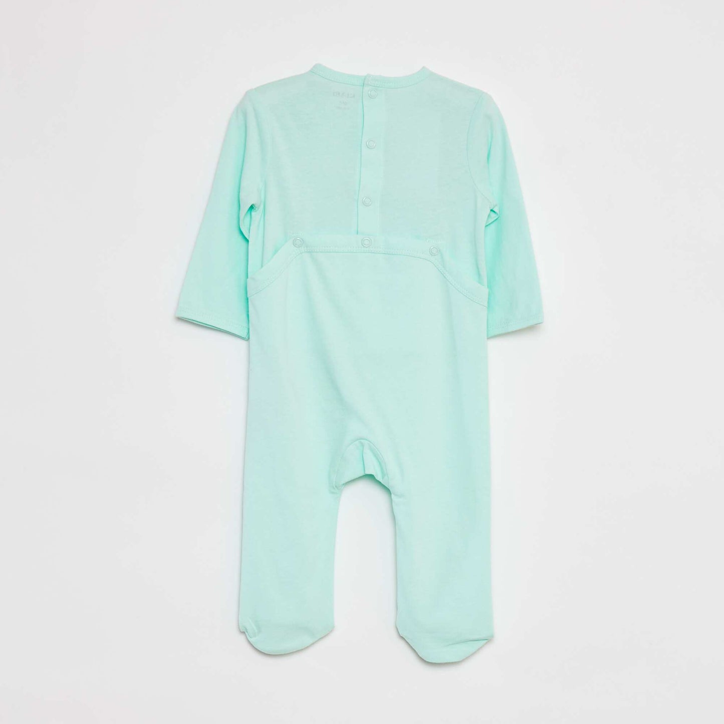 Lightweight sleepsuit with feet GREEN