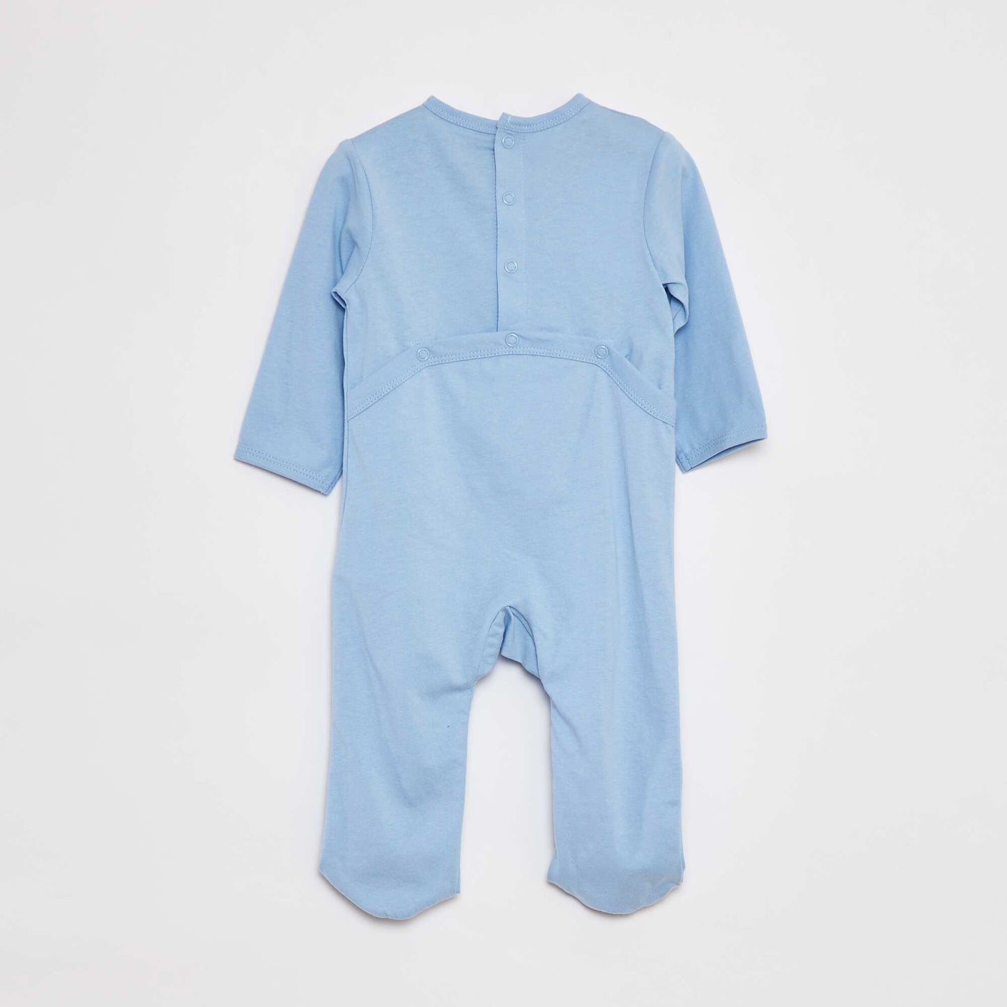 Lightweight sleepsuit with feet BLUE