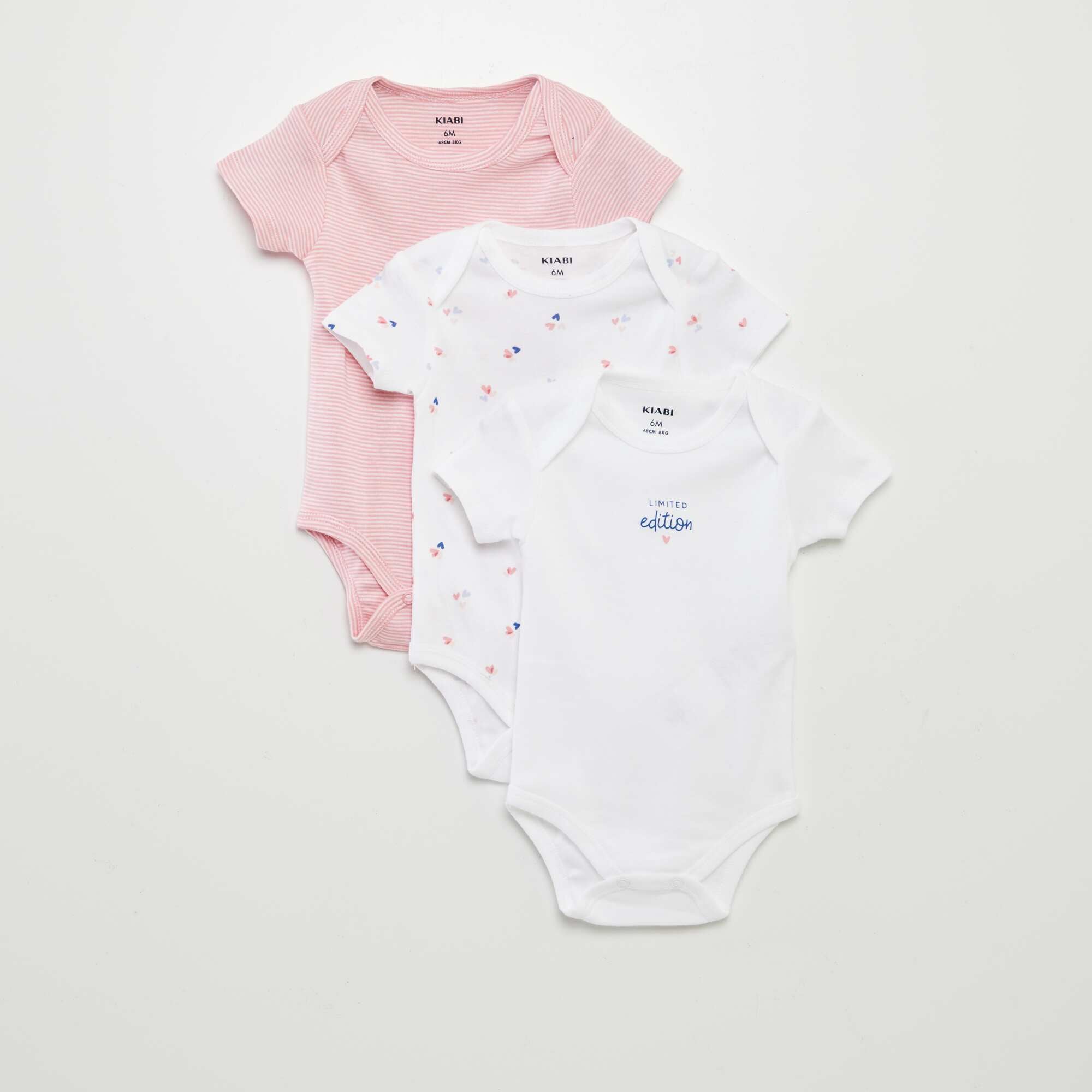 Nautinati Soft Cotton Bodysuits for Infants Newborn Baby Boys & Girls Pack of 2