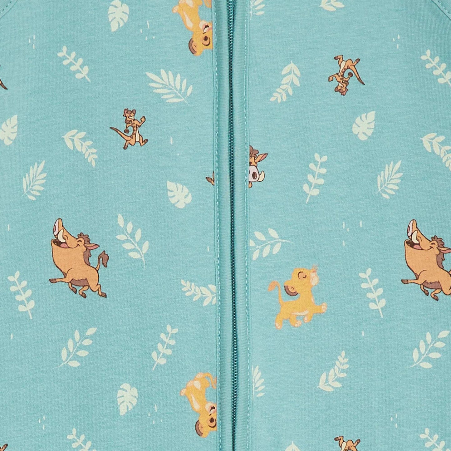 Lightweight zipped 'Disney' sleepsuit - TOG 1 GREEN