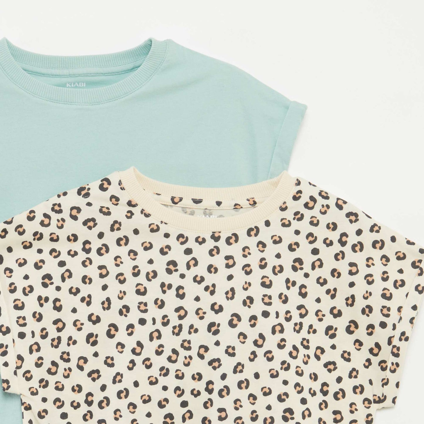 Pack of 2 cotton T-shirts BEIGE