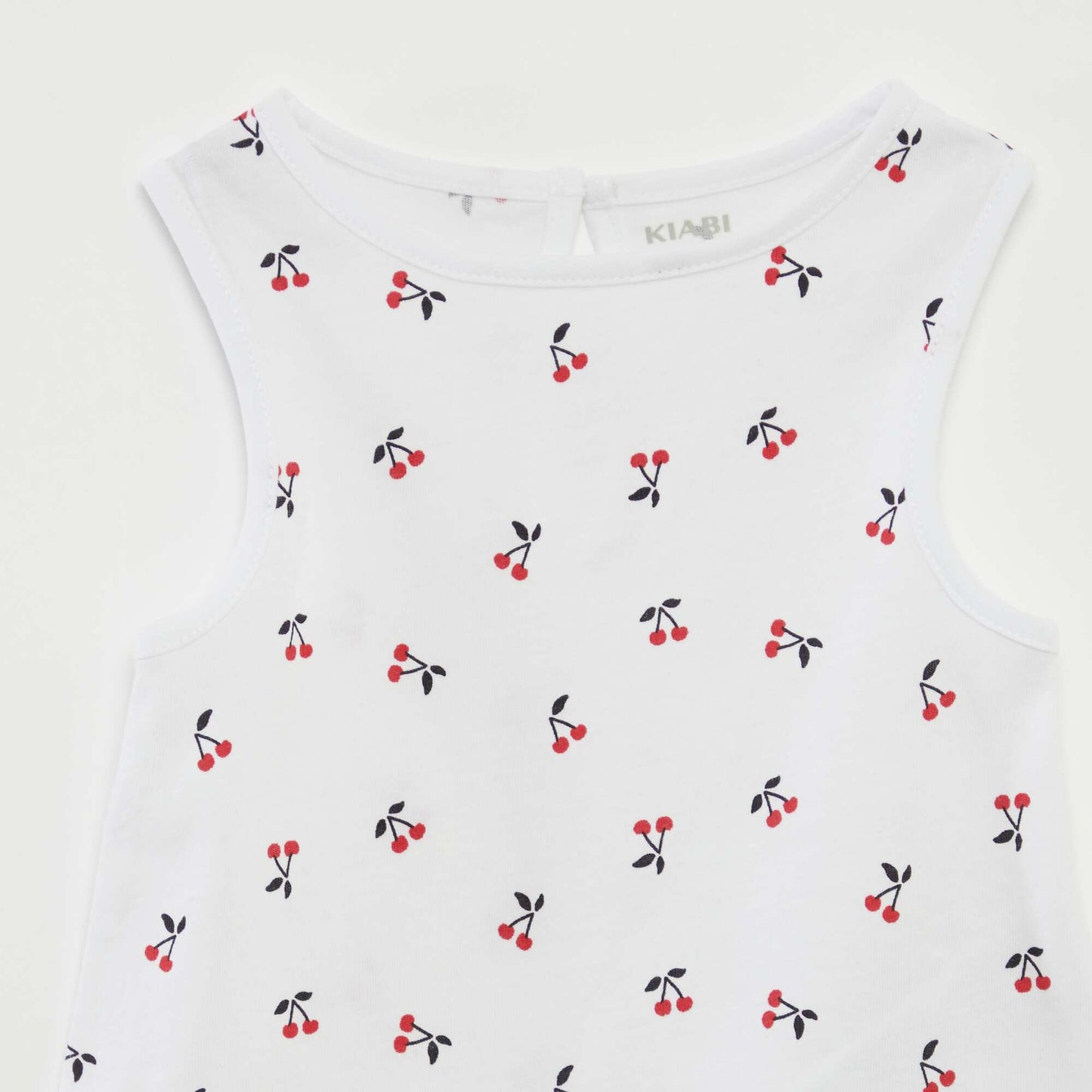 Pack of vest tops with wide straps WHITE