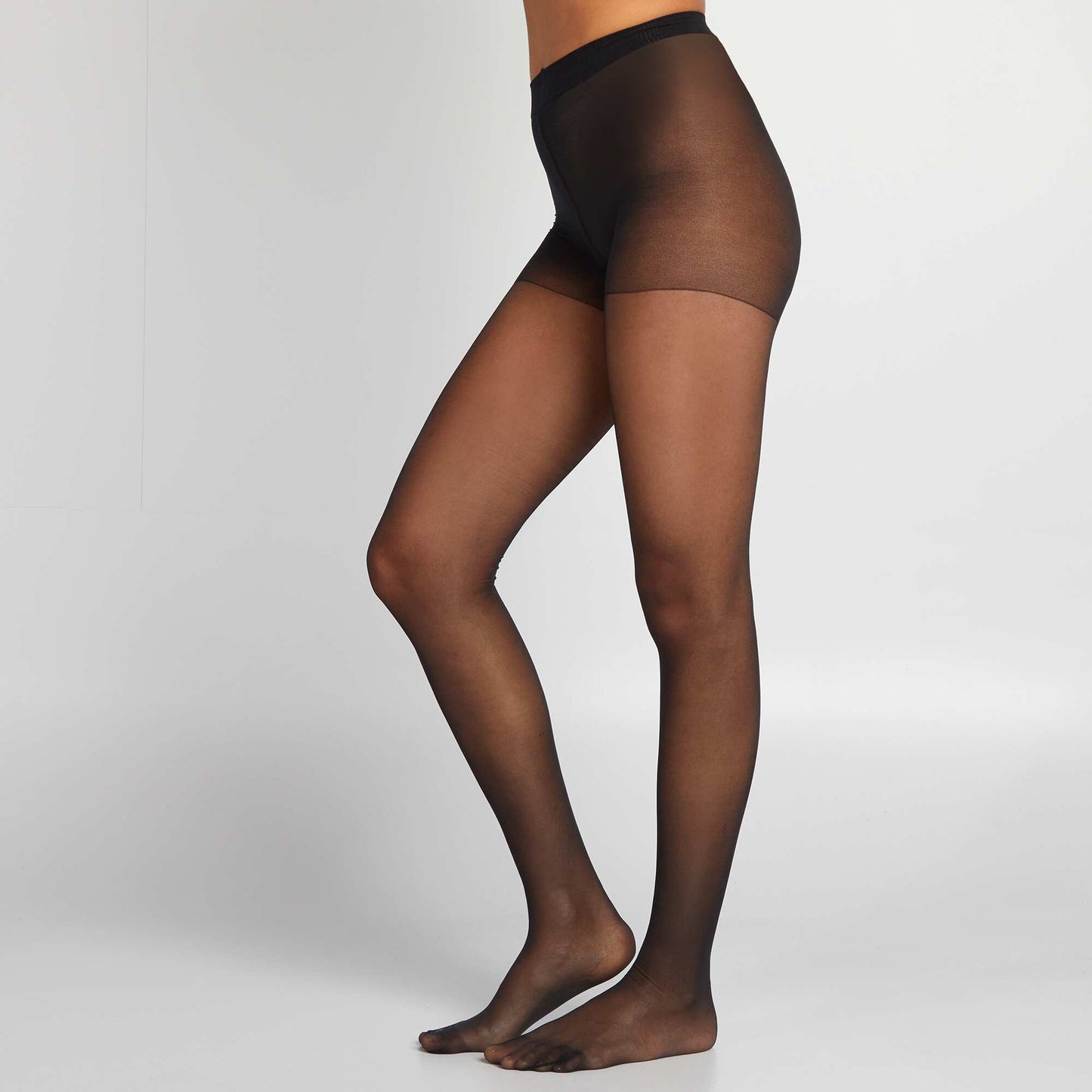 Pack of 2 pairs of 20D voile tights Black