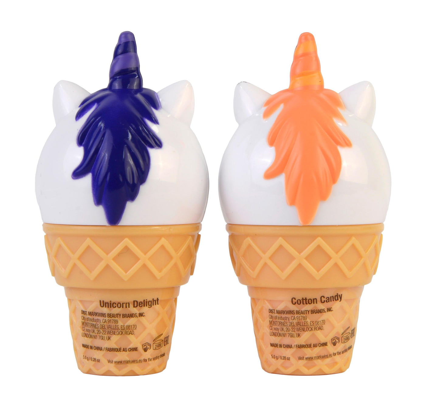 Unicorn Cone Lip Balm - duoset