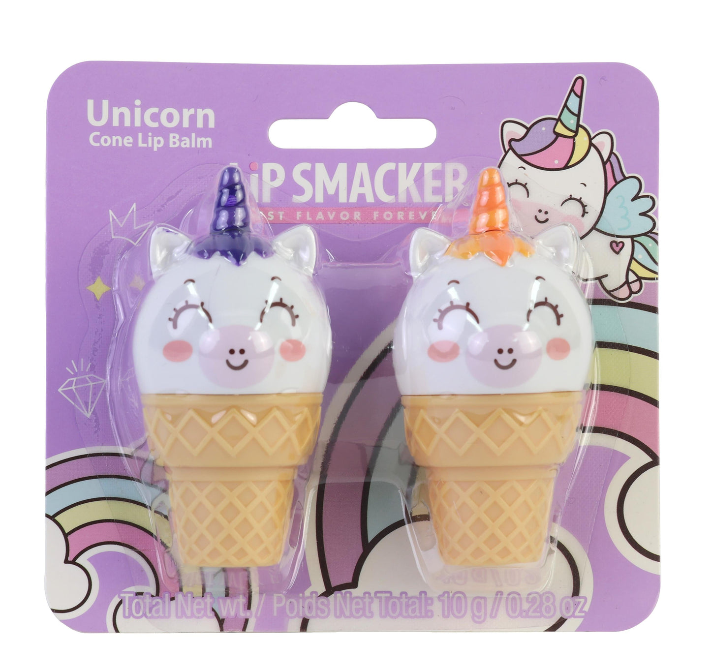 Unicorn Cone Lip Balm - duoset