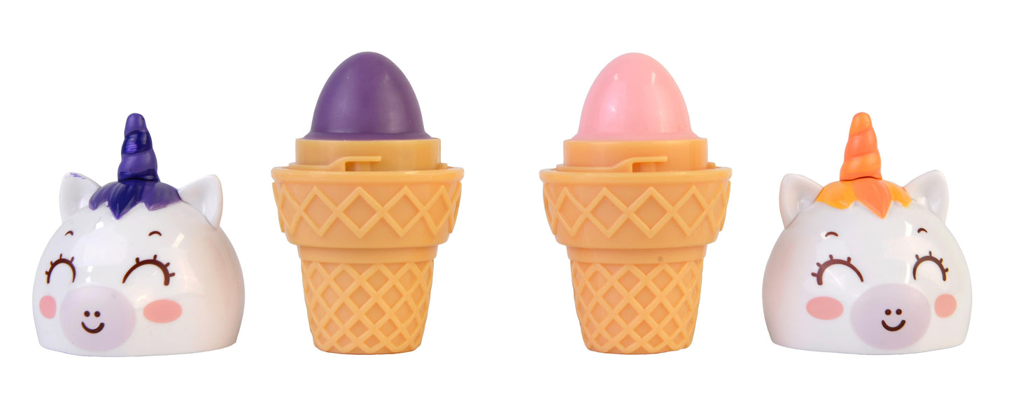 Unicorn Cone Lip Balm - duoset