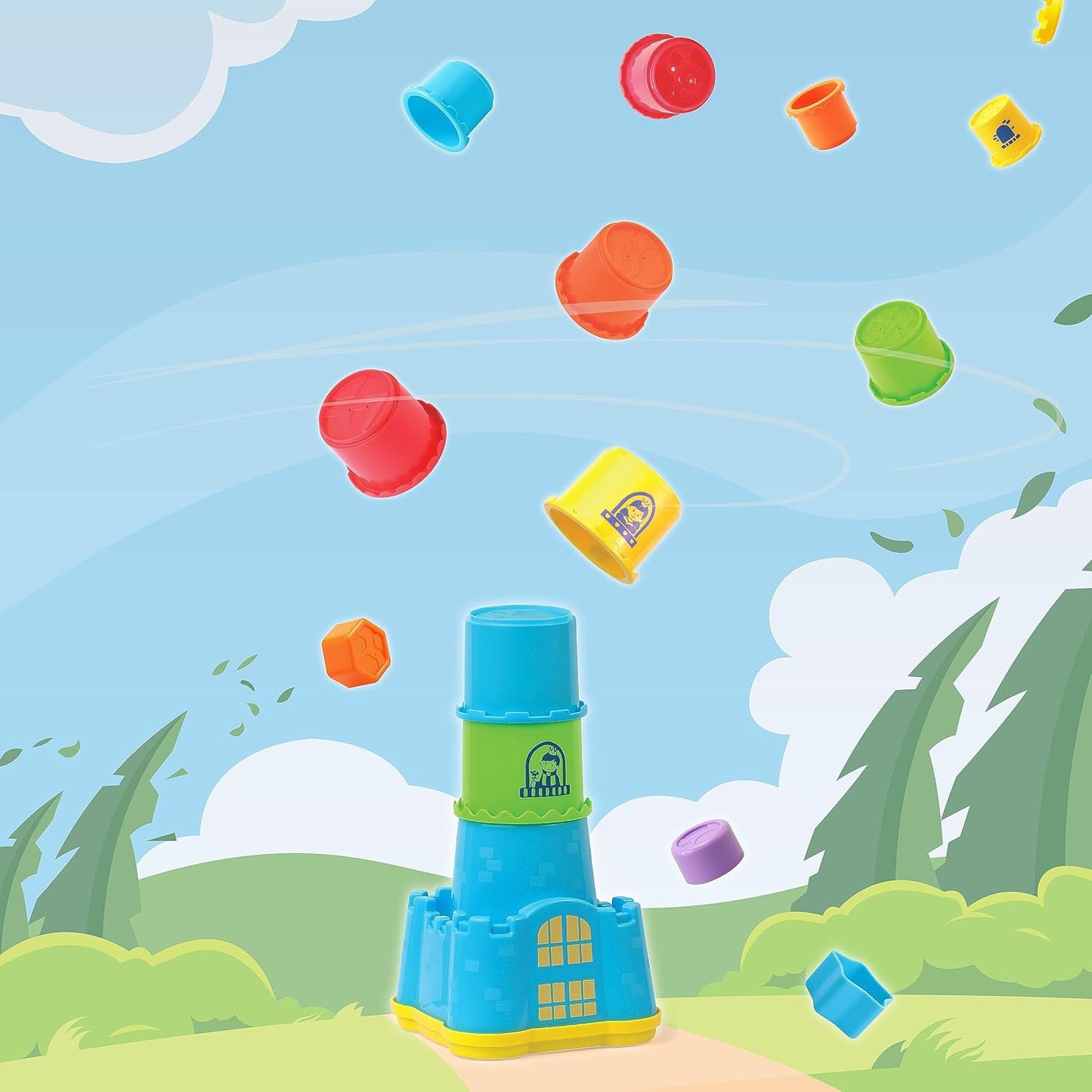 Little Learners' Castle Stacking Cups