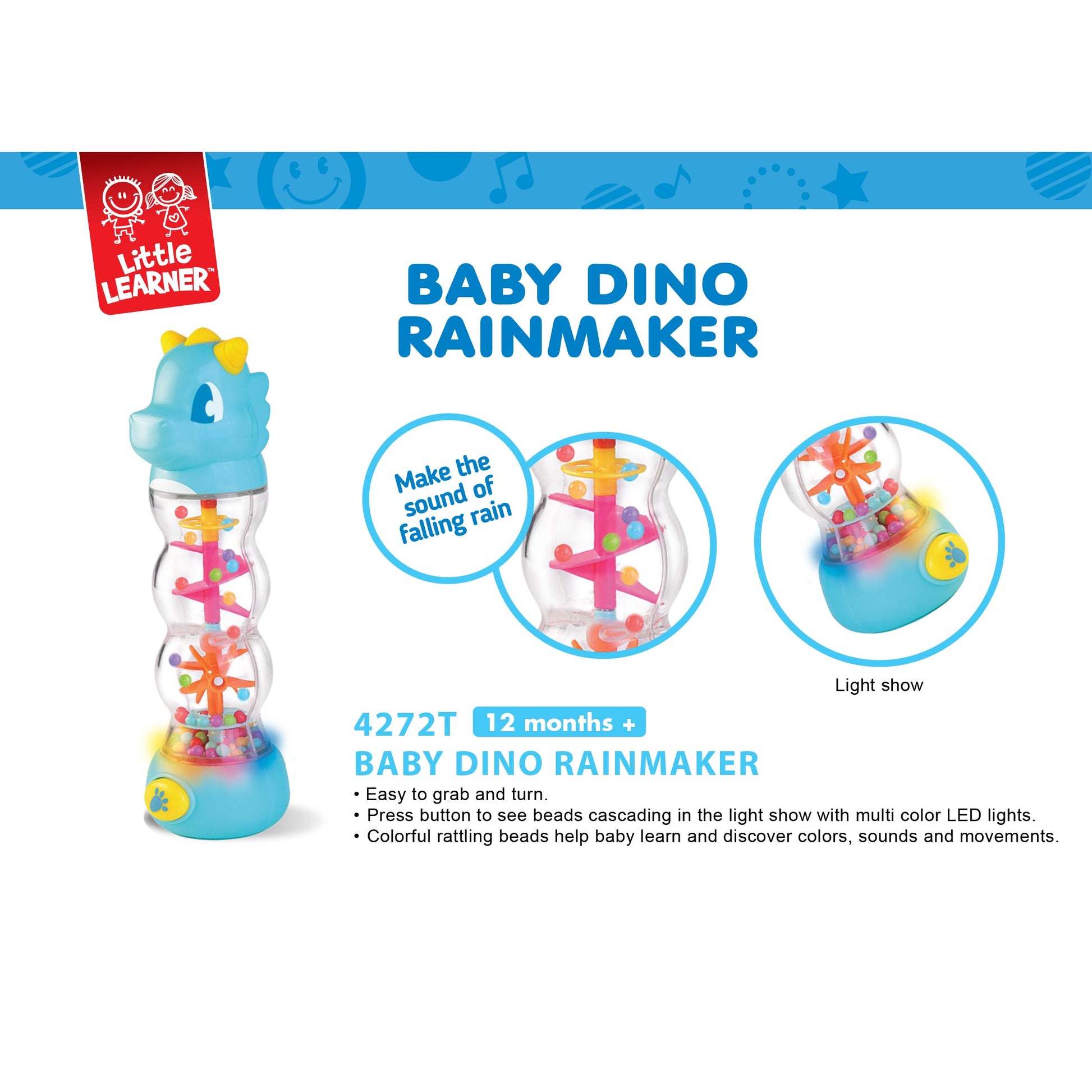 Little Learners' Baby Dino Rainmaker