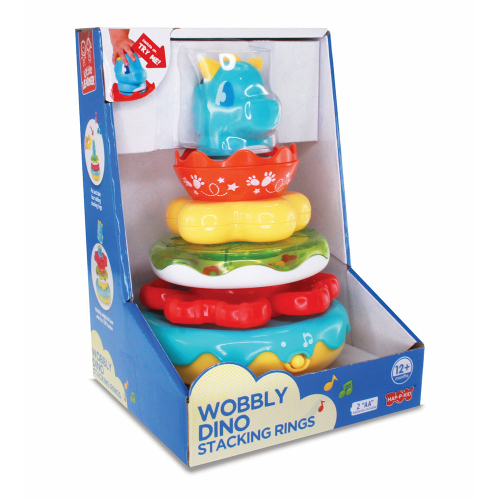 Little Learners' Wobbly Dino Stacking Rings