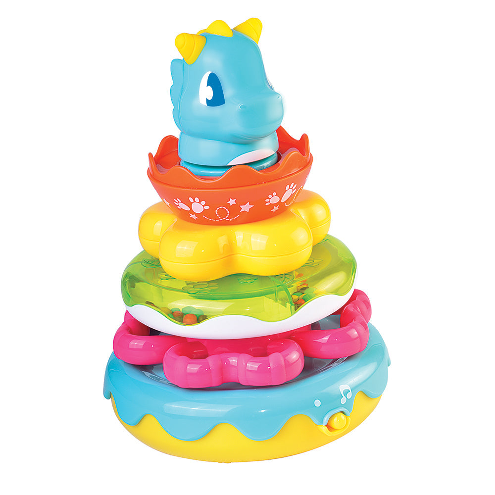 Little Learners' Wobbly Dino Stacking Rings