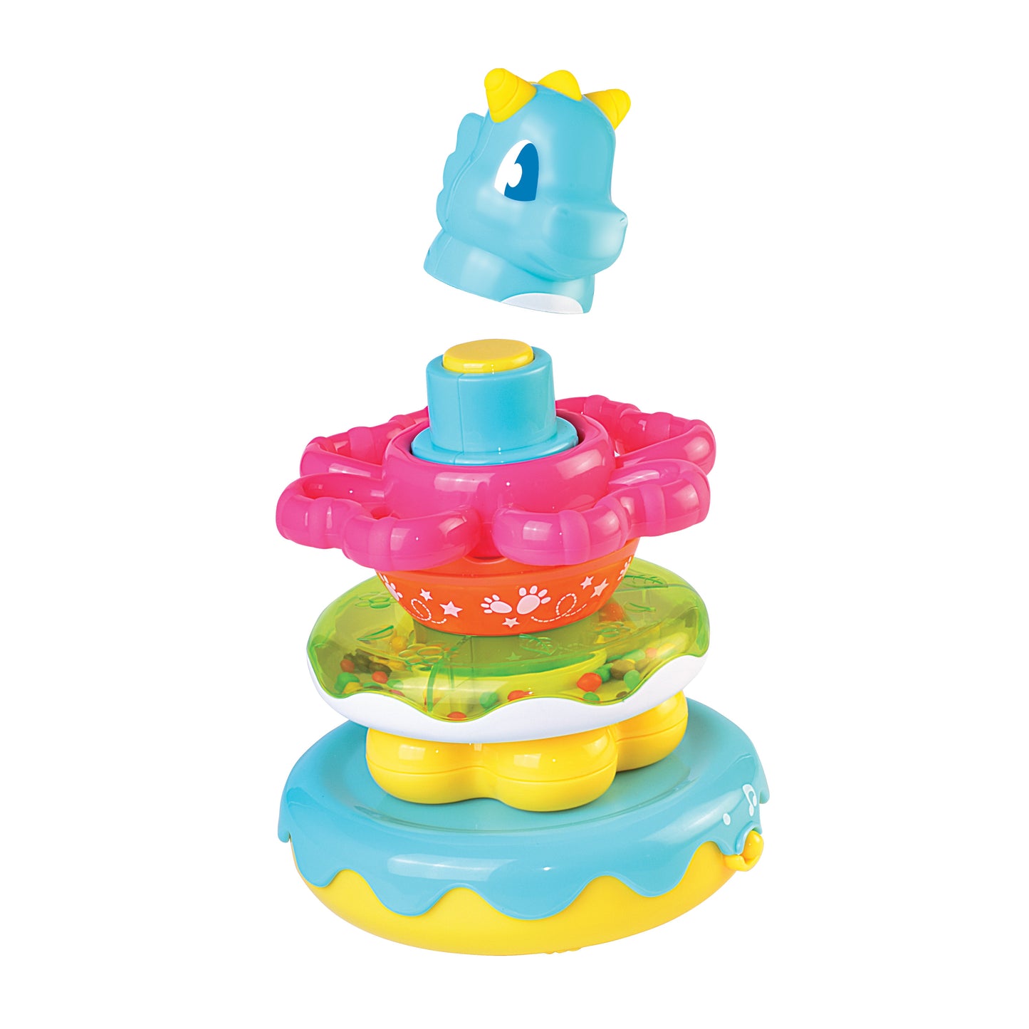 Little Learners' Wobbly Dino Stacking Rings