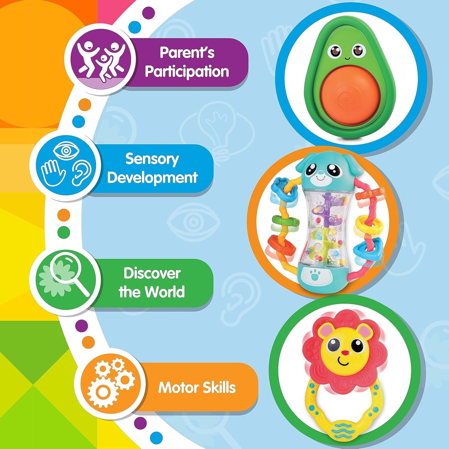 Little Learners' My First Rattle (Sun)