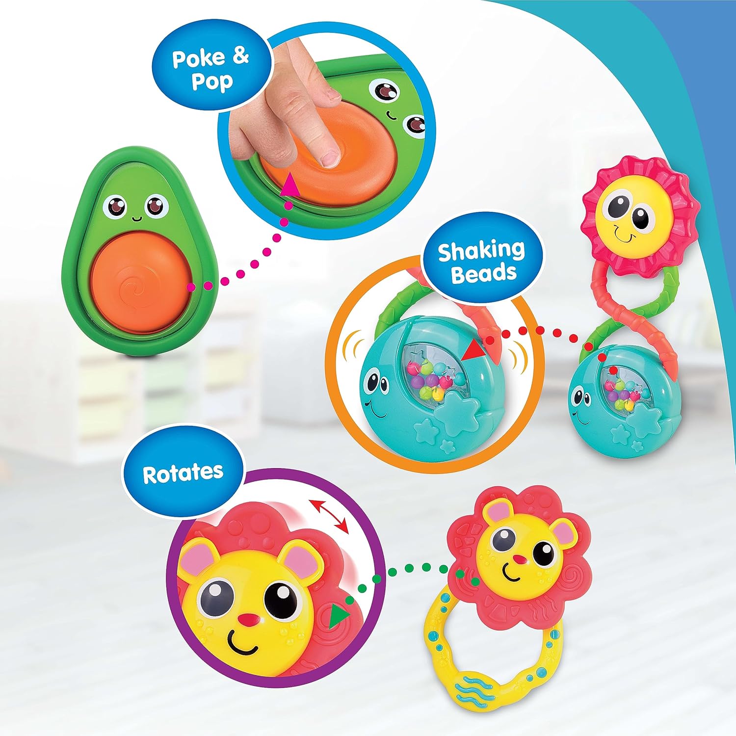 Little Learners' My First Rattle (Sun)
