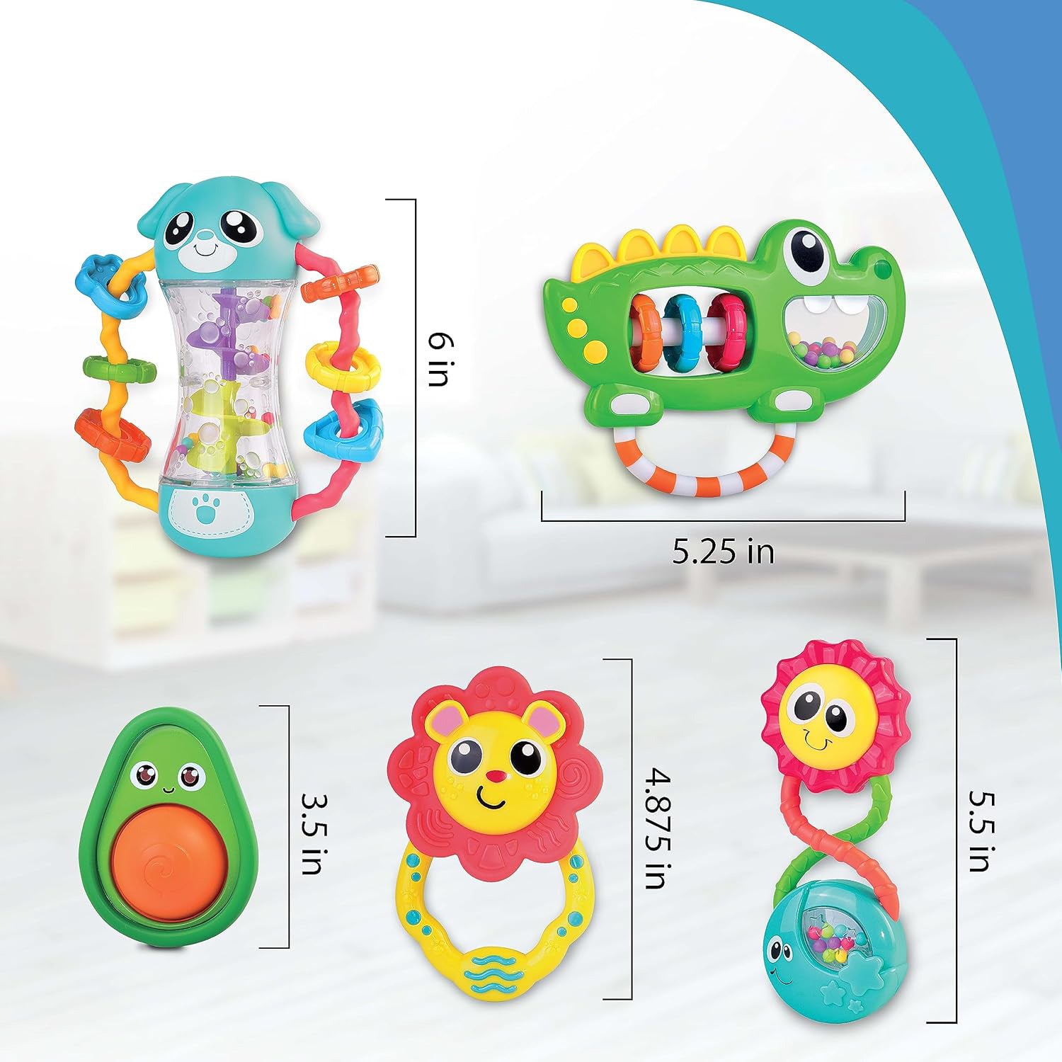 Little Learners' My First Rattle (Sun)