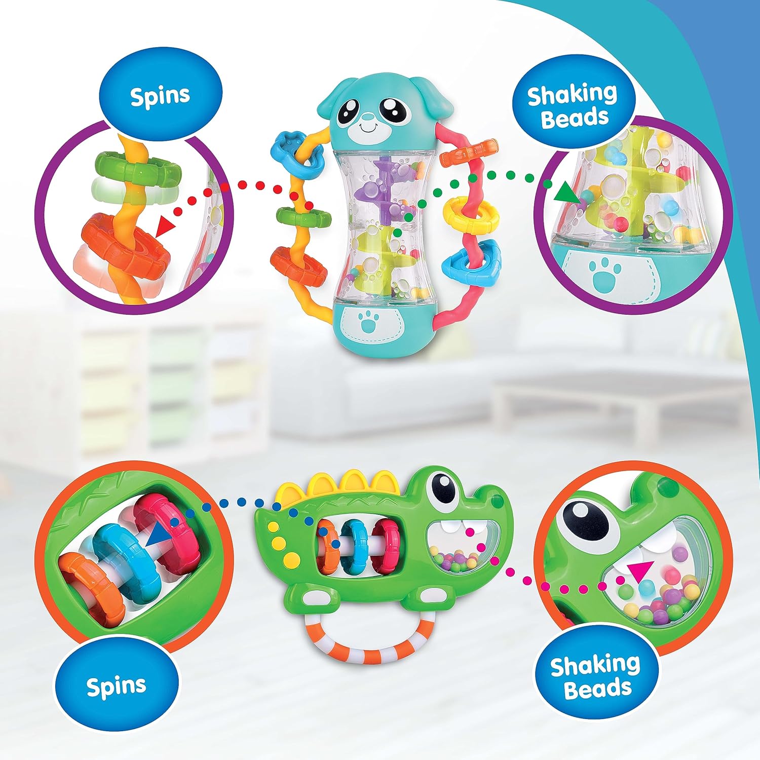 Little Learners' My First Rattle (Sun)