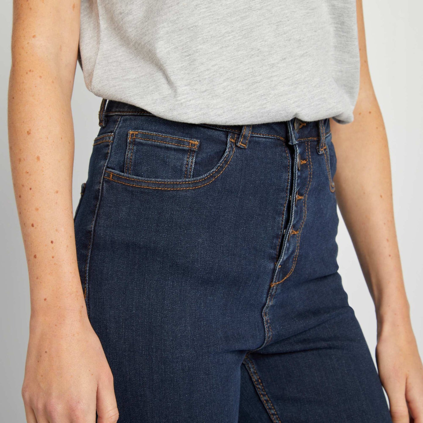 High-rise skinny jeans BLUE
