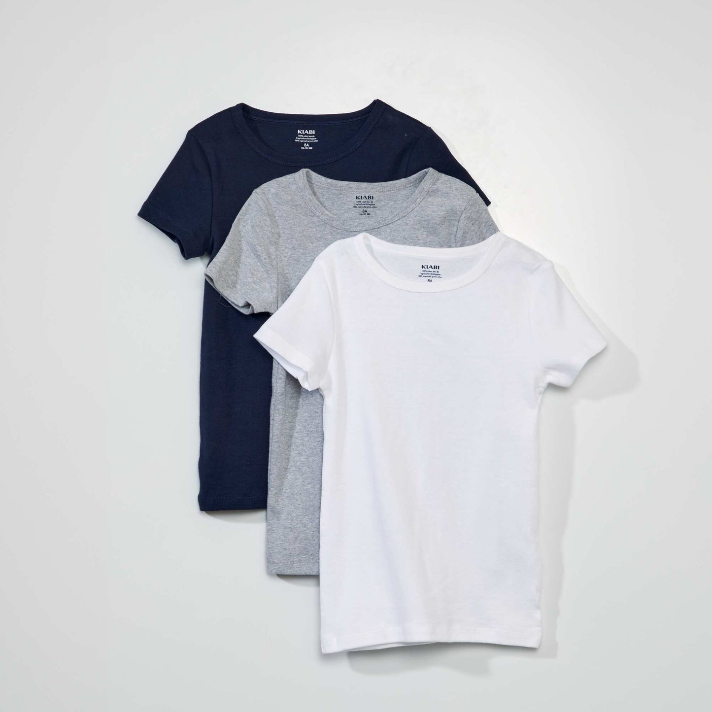 Pack of 3 short-sleeved vests WH_BLUE