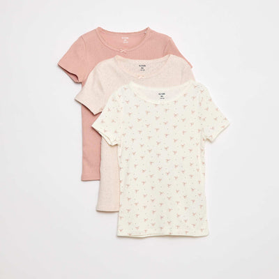 Pack of 3 T-shirts WHITE
