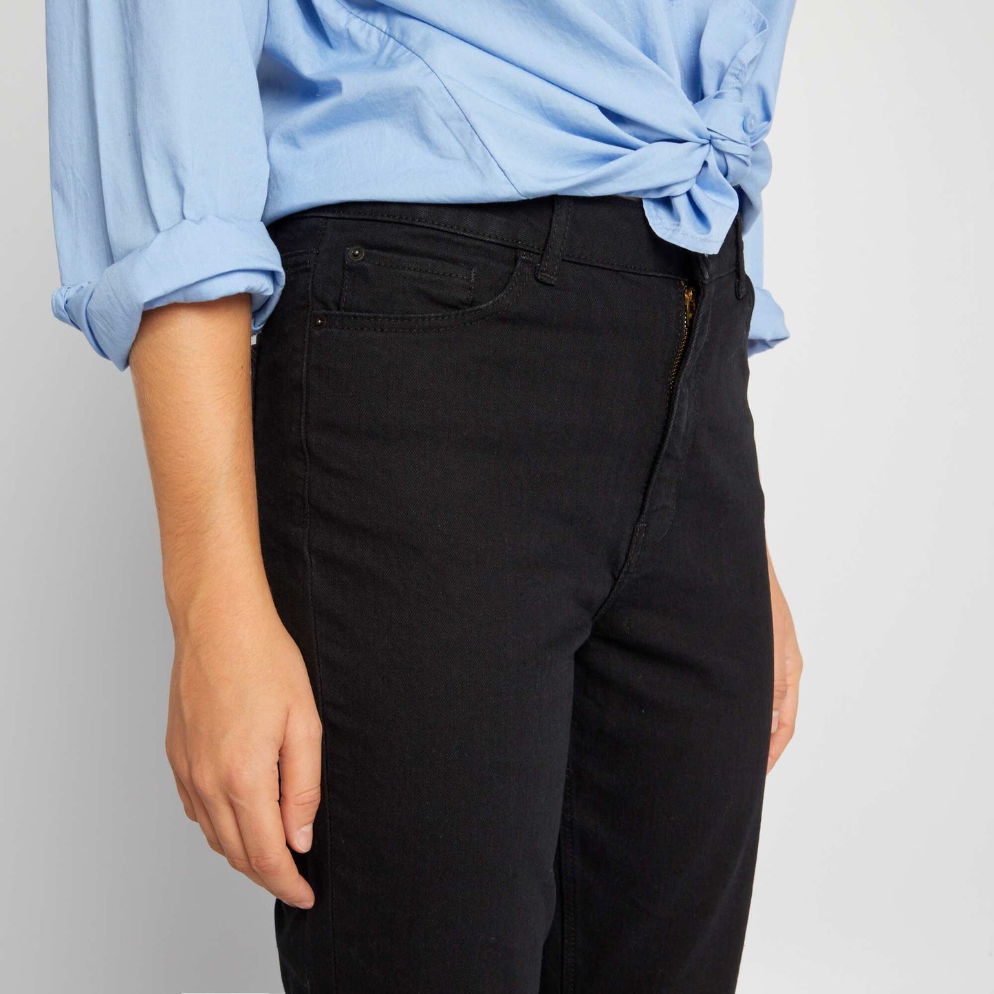 Slim-fit denim trousers - 30L BLACK_DENI