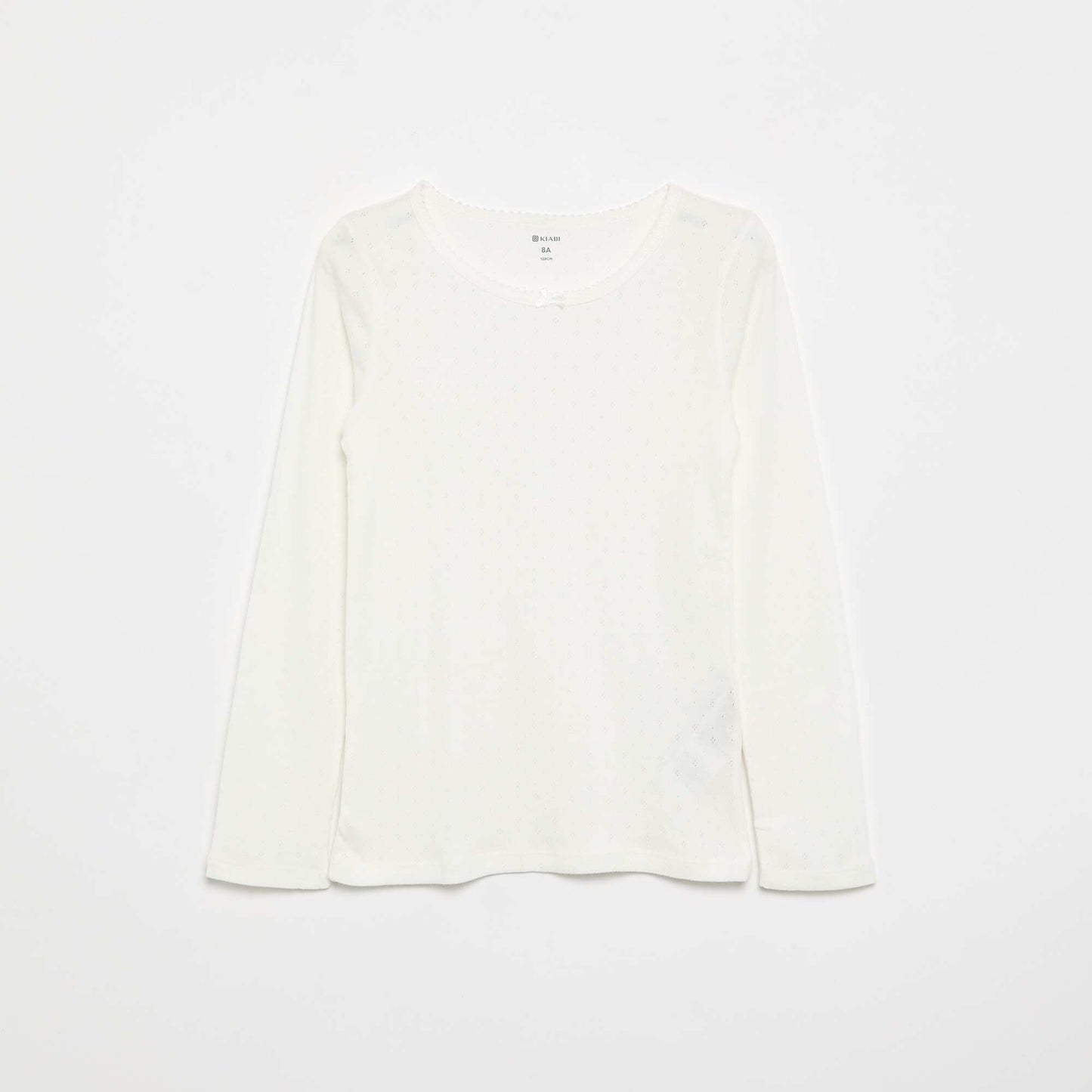 Pointelle knit T-shirts - Pack of 2 BEIGE