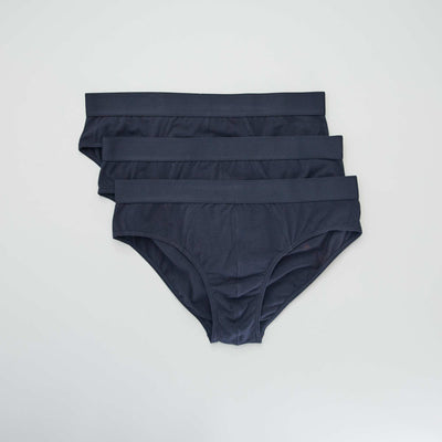Pack of 3 plain briefs CAPE SKY
