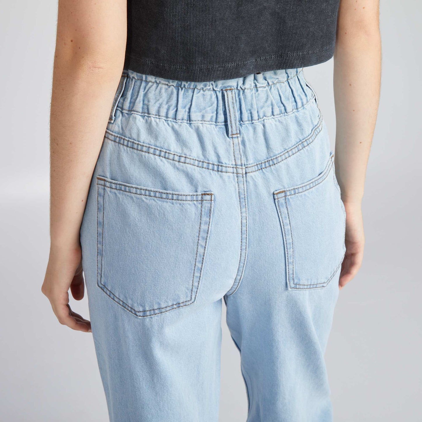 Paperbag jeans Blue