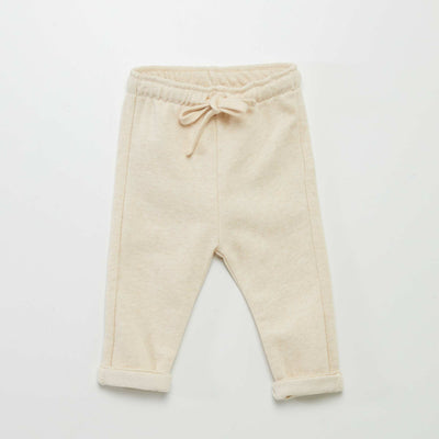 French terry joggers BEIGE
