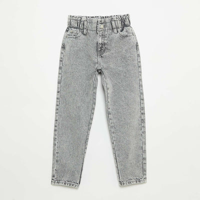 Mom paperbag jeans GREY