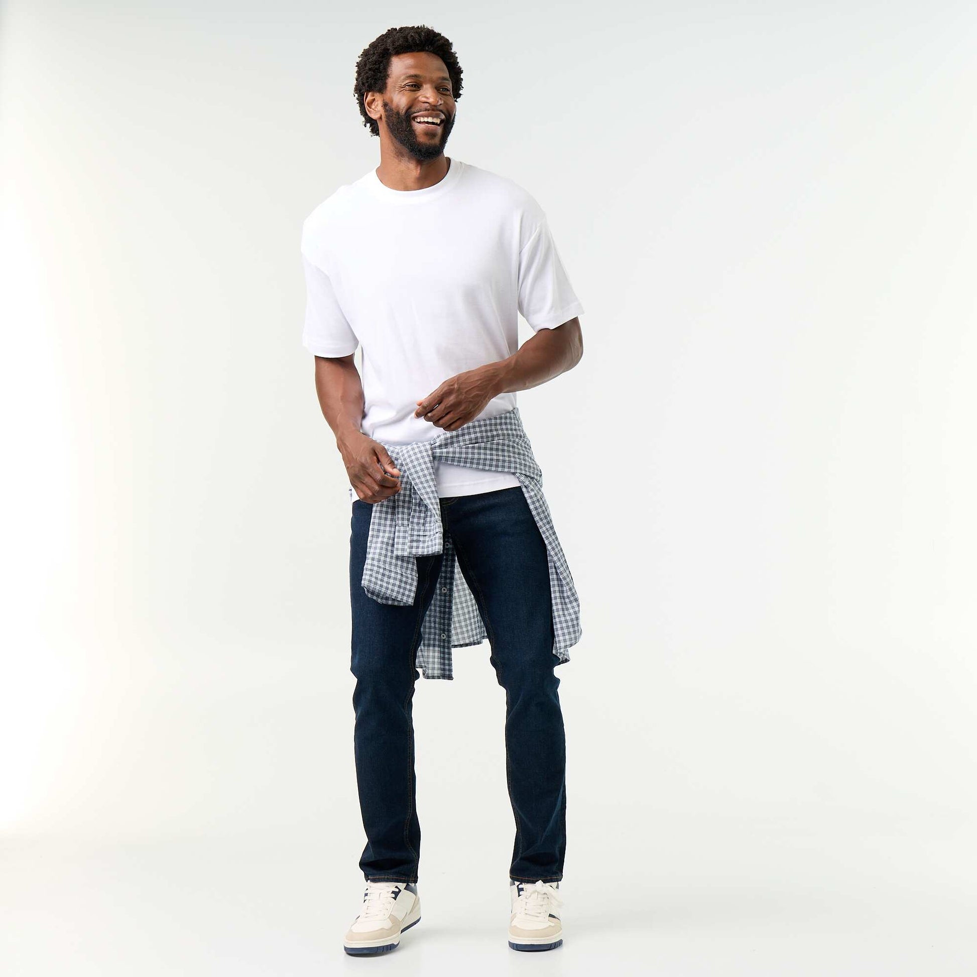 Slim-fit 5-pocket jeans - L34 BLUE