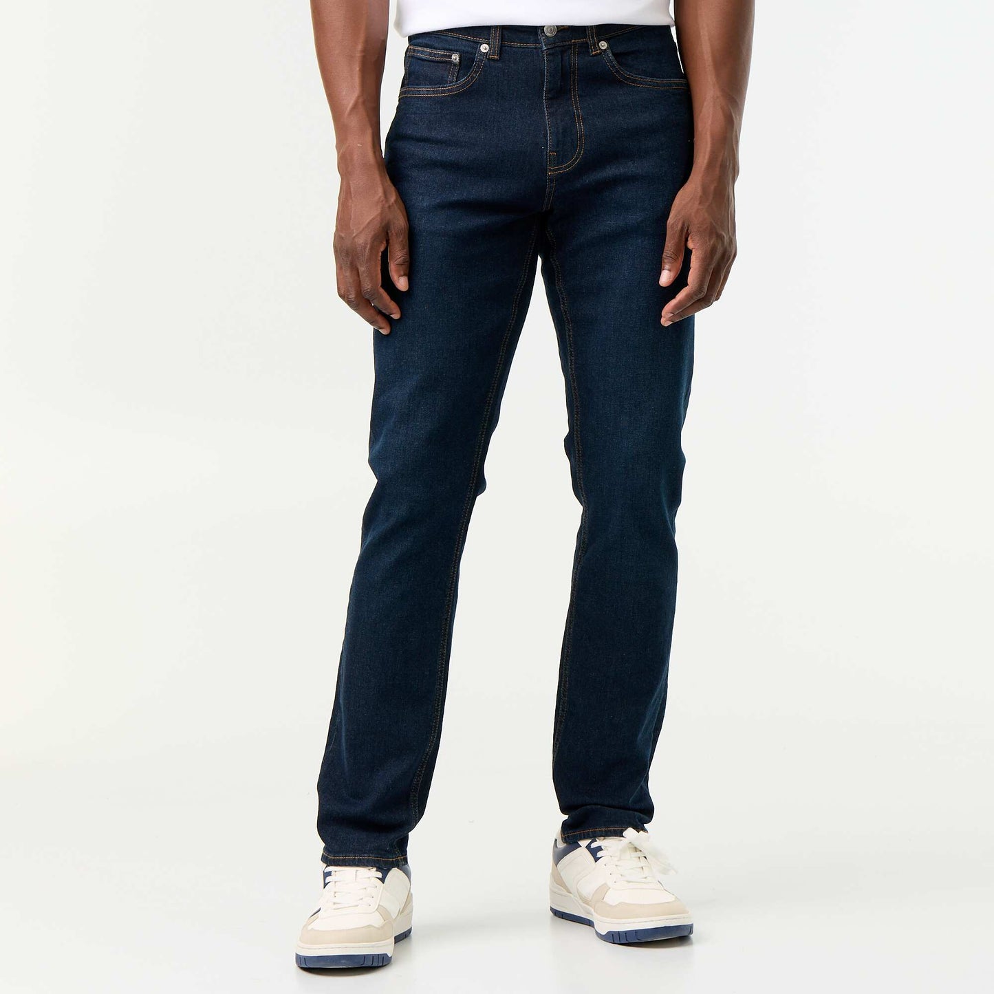 Slim-fit 5-pocket jeans - L34 BLUE