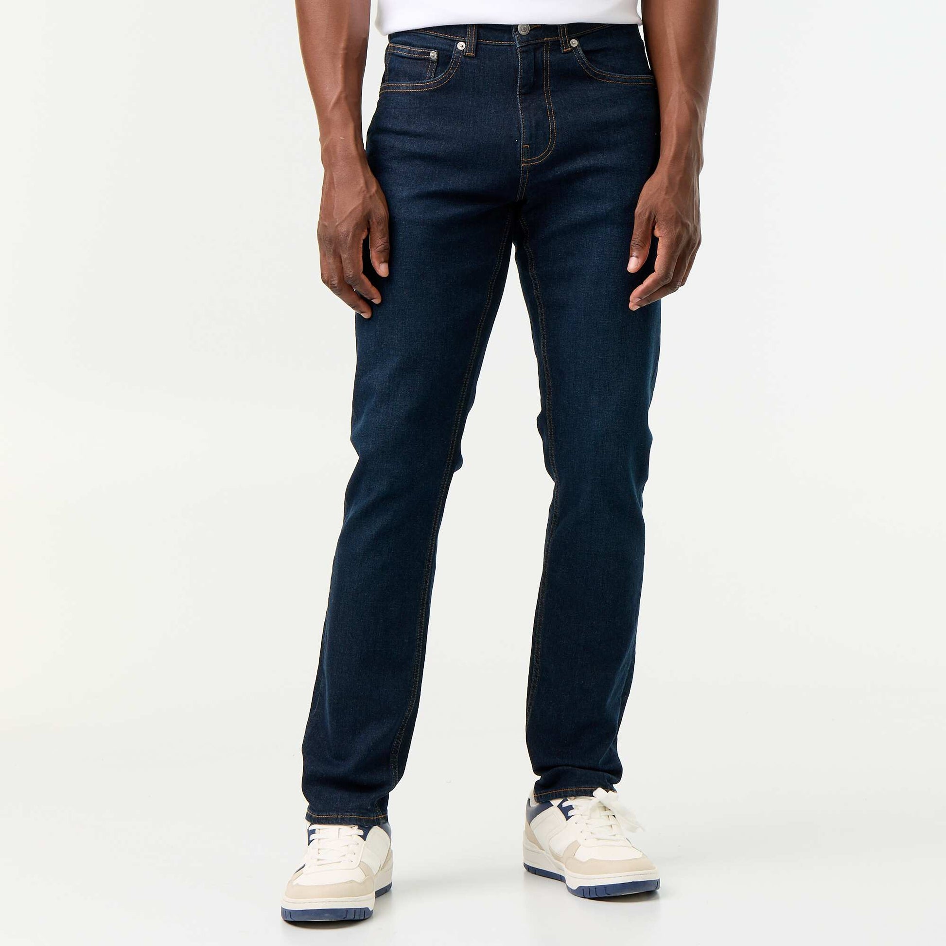 Slim-fit 5-pocket jeans - L34 BLUE