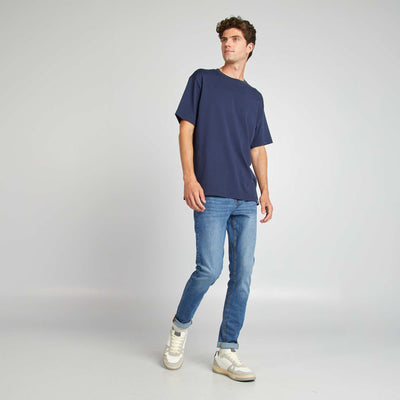 Slim-fit 5-pocket jeans - L34 BLUE