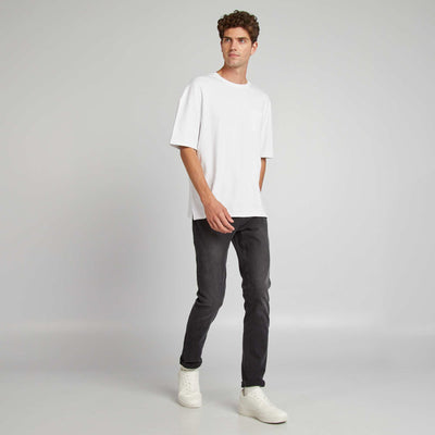 Slim-fit 5-pocket jeans - L34 GREY