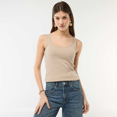 Vest top BEIGE