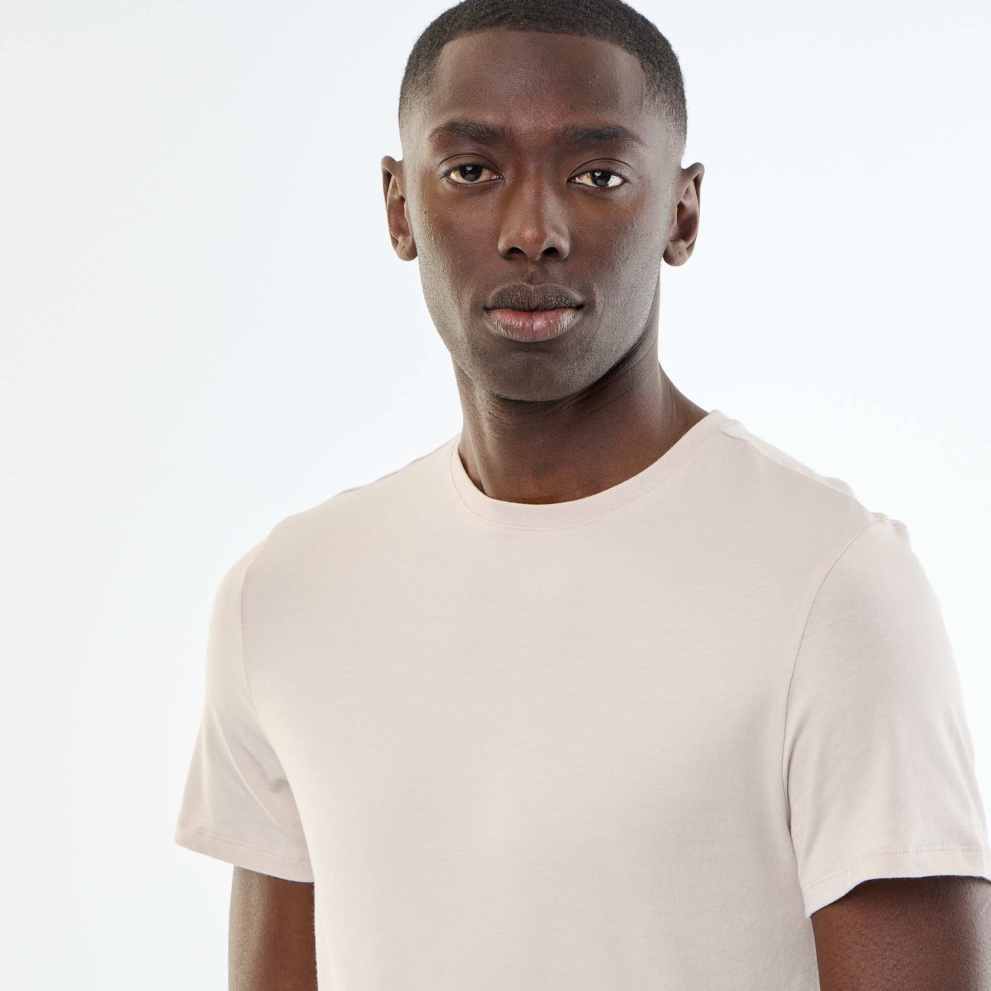 Plain T-shirt - Slim fit GREY