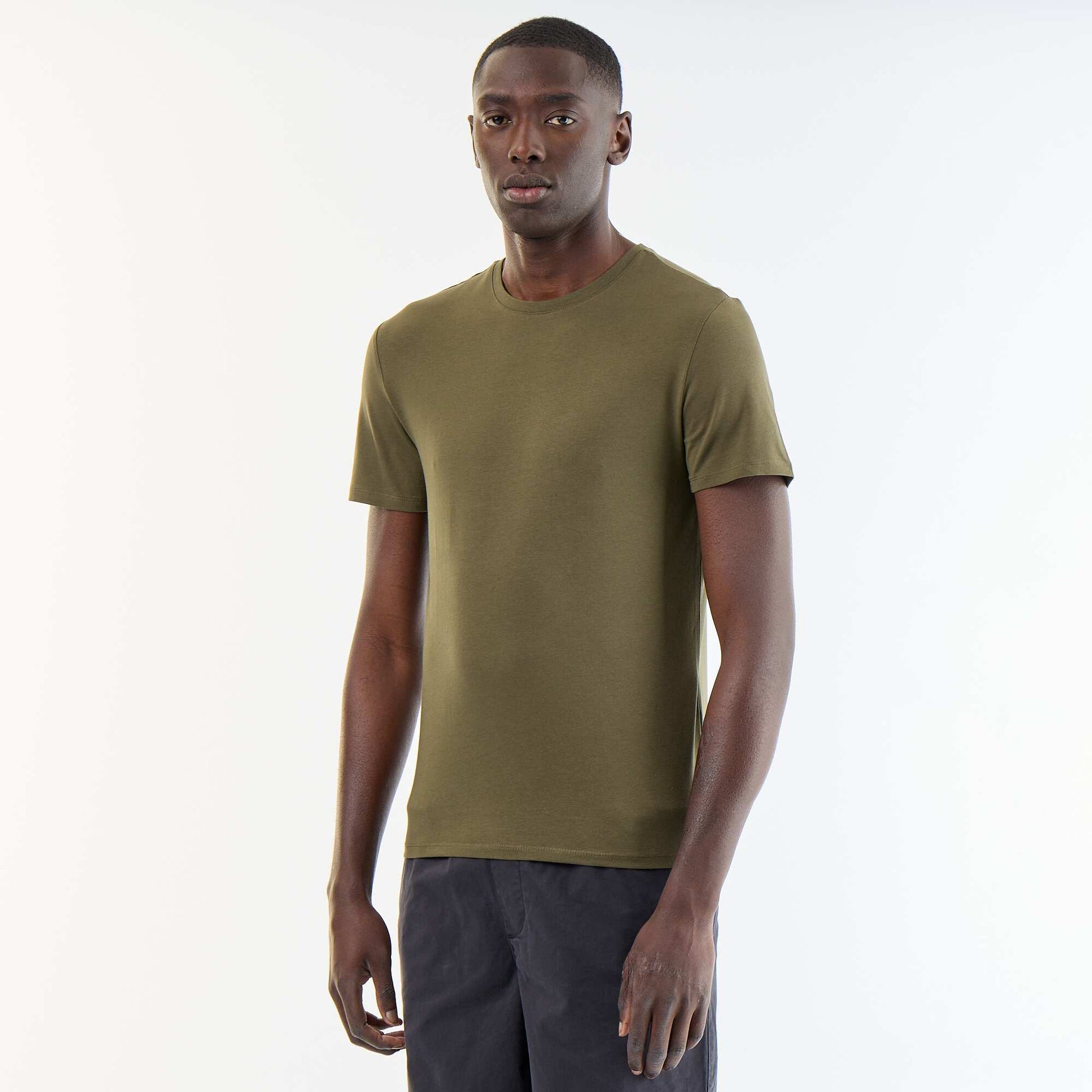 Plain T-shirt - Slim fit GREY