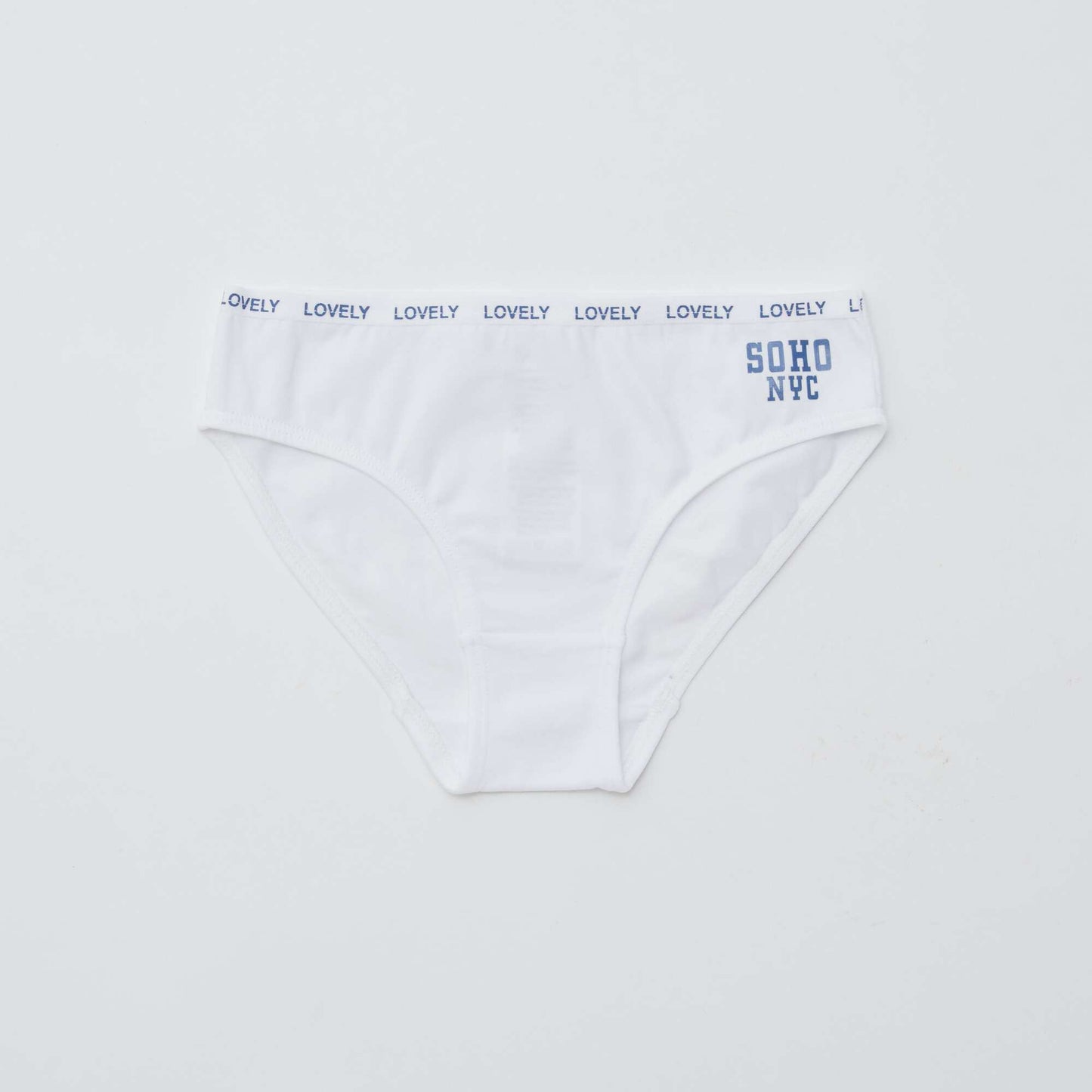 Pack of 4 pairs of printed briefs WHITE