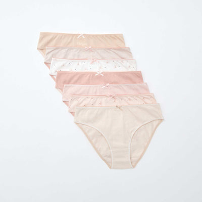 Pack of 7 briefs PINK