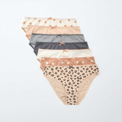 Pack of 7 briefs BROWN