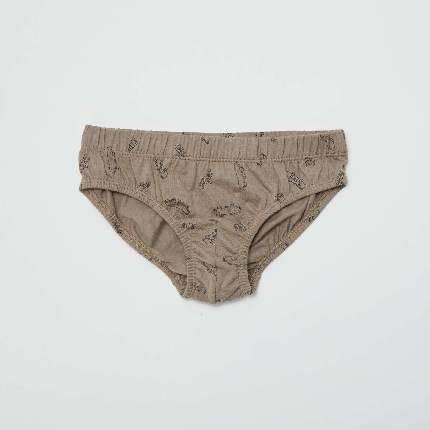 Pack of 7 pairs of printed briefs WHITE