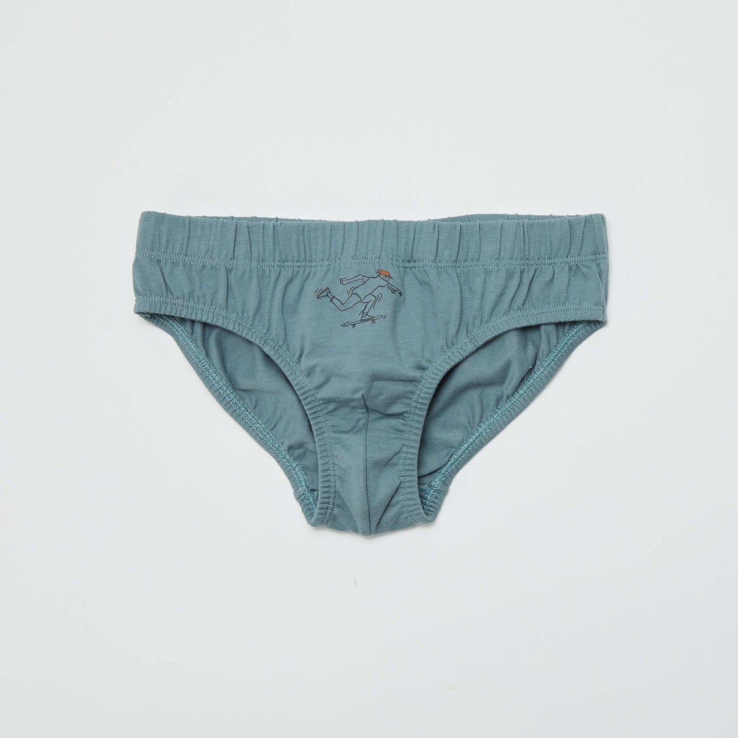 Pack of 7 pairs of printed briefs WHITE