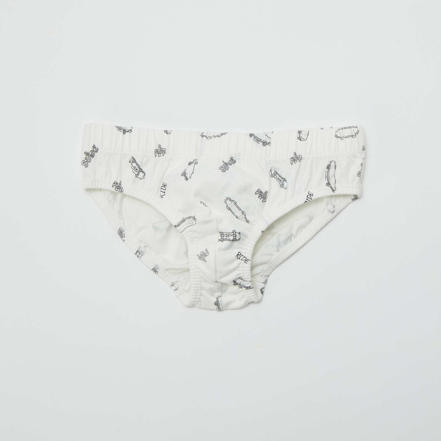 Pack of 7 pairs of printed briefs WHITE