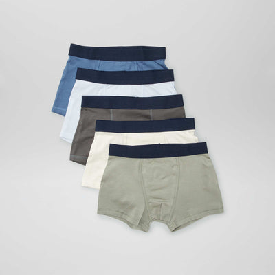 5 plain boxers GREEN