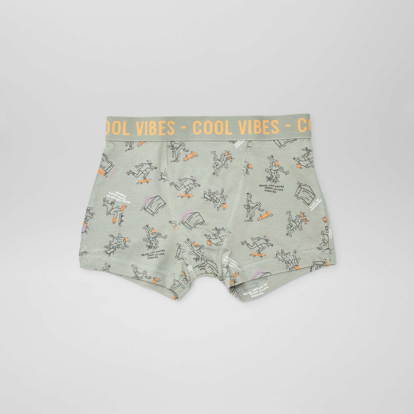 Pack of 3 pairs of stretch boxer shorts PURPLE