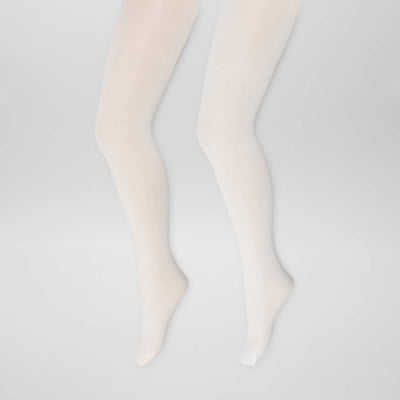 Pack of 2 pairs of plain coloured tights PINK